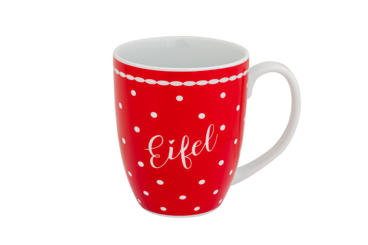 EIFEL Tasse PÜNKTCHEN rot