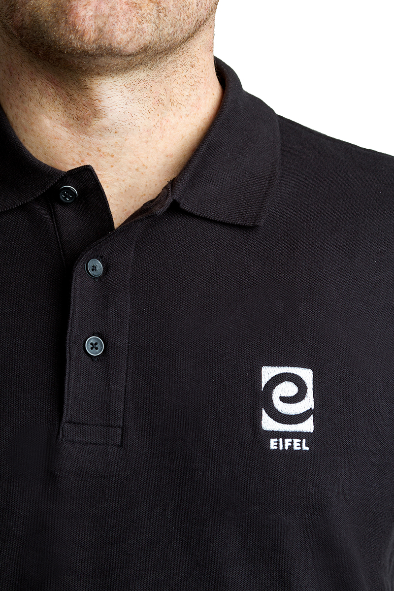 EIFEL-010016 Herren Polo-Shirt, schwarz