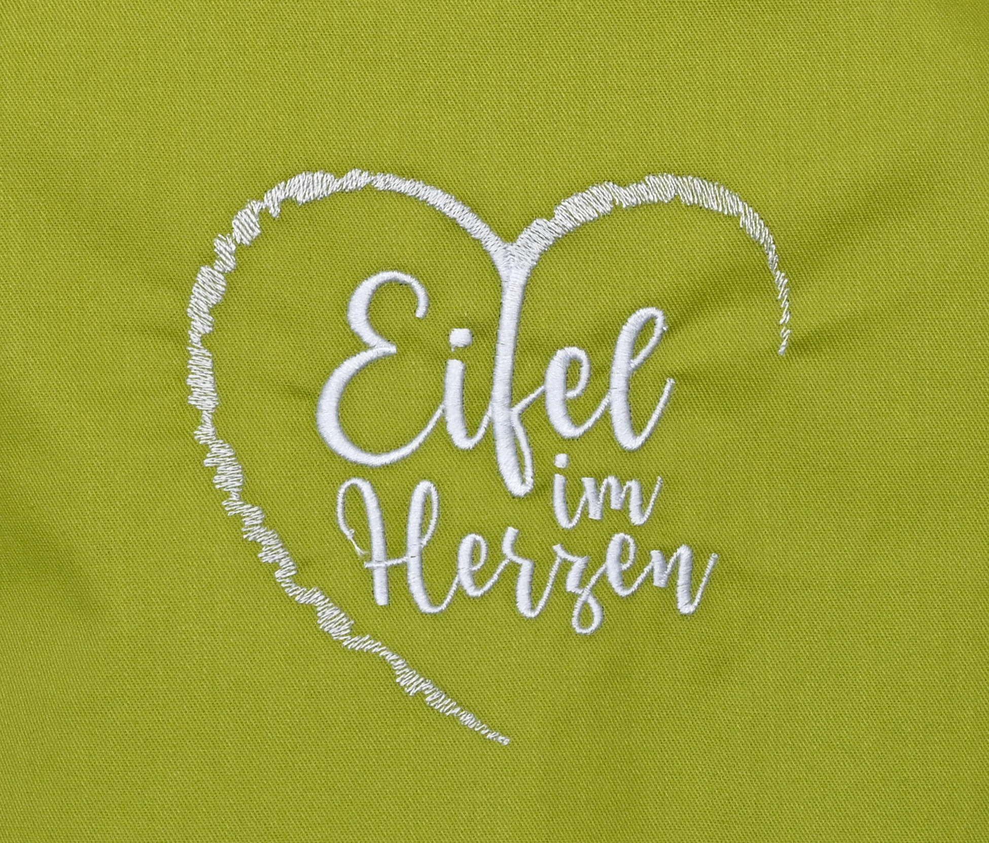 Grill- und Kochschürze kiwi Motiv "Eifel im Herzen"  - Latzschürze