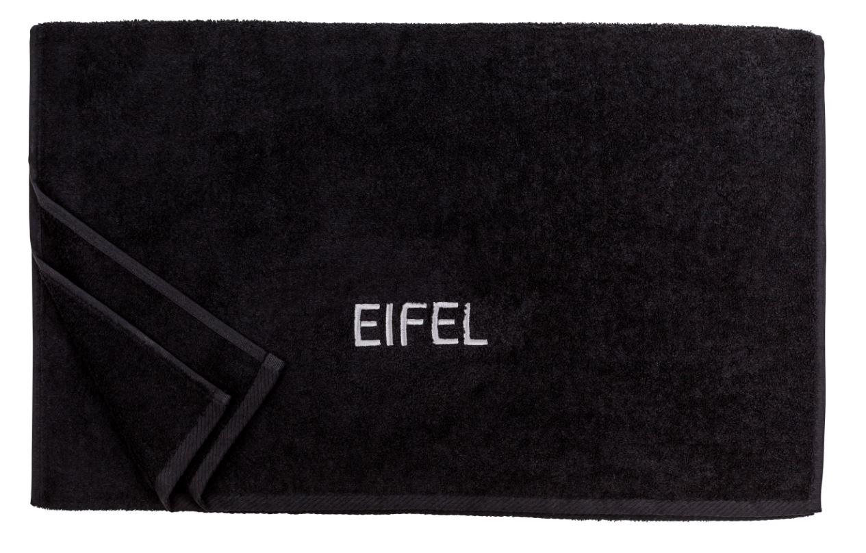 Geschenkset Sauna- und Handtuch 'EIFEL',  schwarz