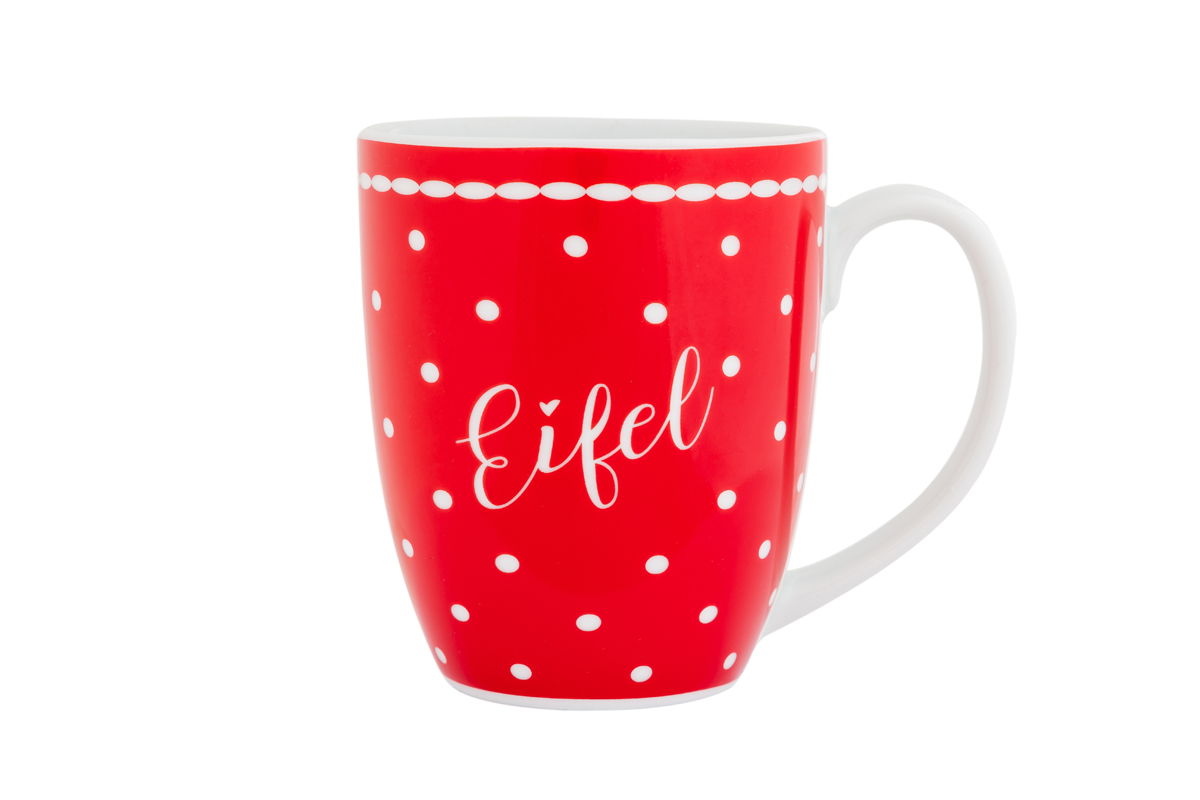 EIFEL Tasse PÜNKTCHEN rot