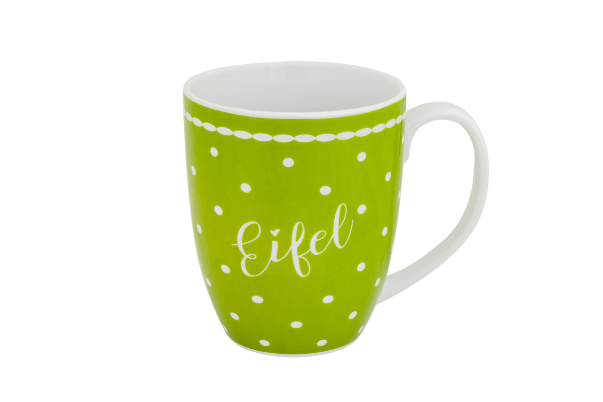 EIFEL Tasse PÜNKTCHEN grün