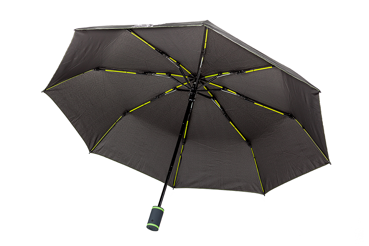 Taschenschirm Eifel Mini Taschenschirm, schwarz-limette