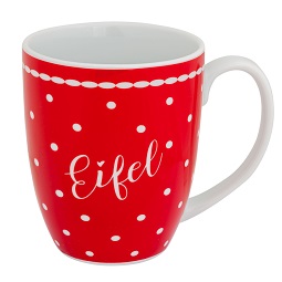 Einzelansicht Tasse Pünktchen rot